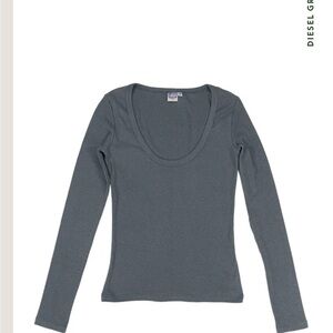 Jungmaven 100% Hemp Cotton Paseo Long Sleeve Diesel Gray Women's